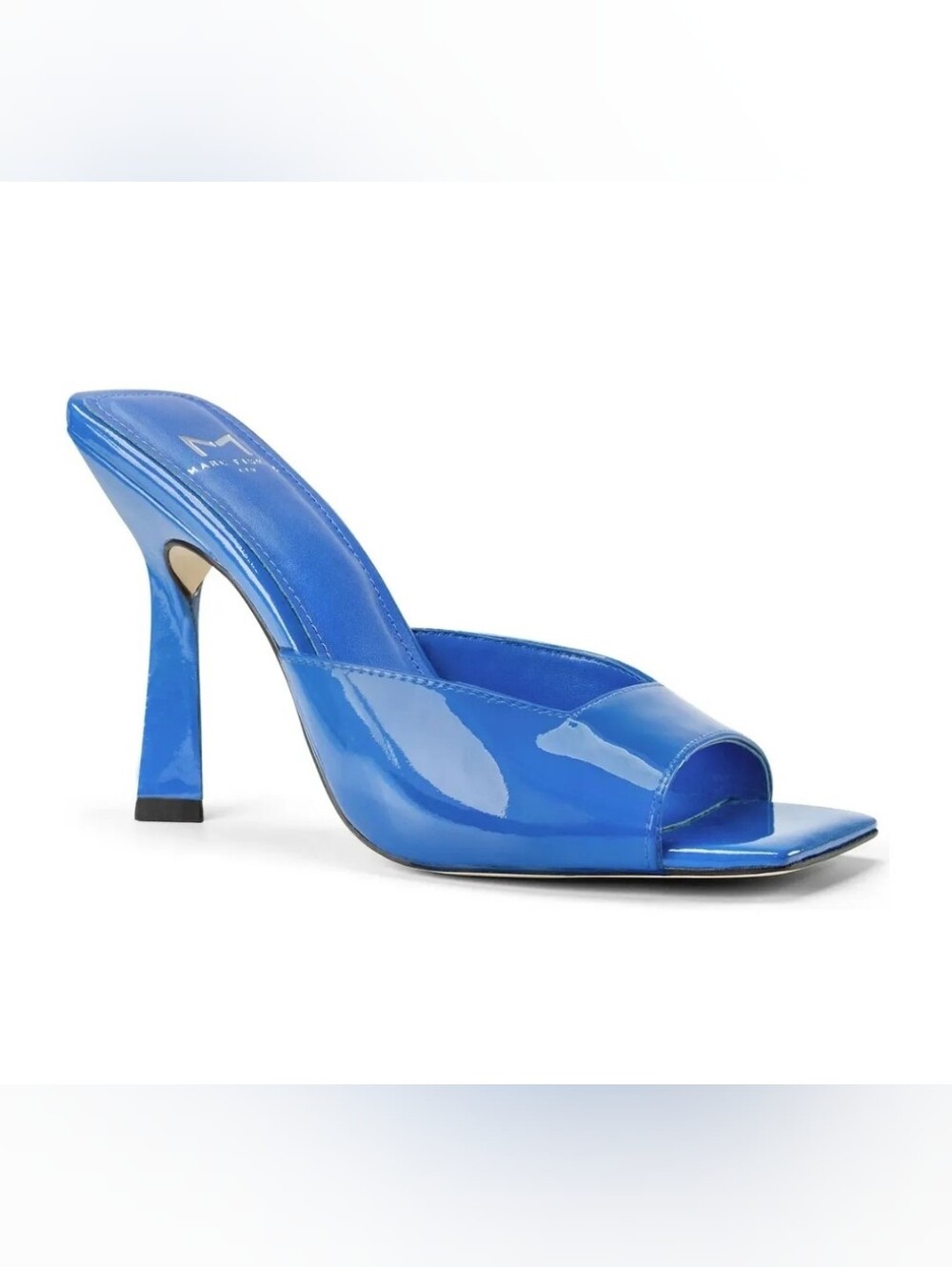 Marc Fisher LTD Baber Heeled Sandal in Brilliant Blue Patent Size 6.5💙